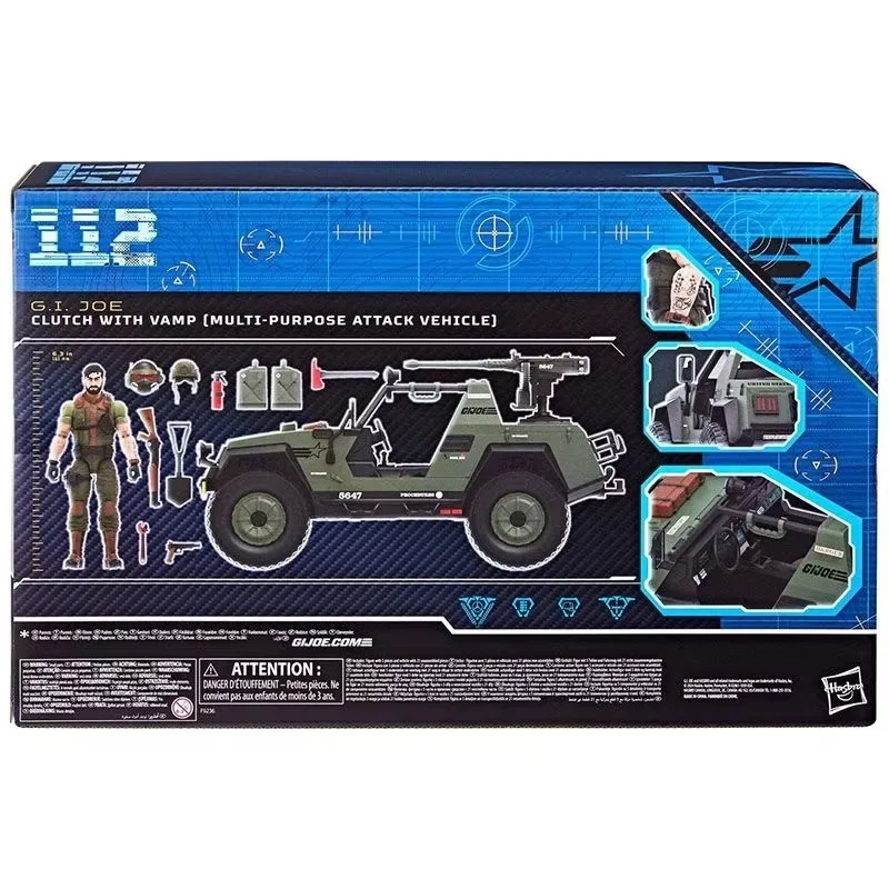 Figura de ação em estoque G.I. Joe Gi Joe Classified Series 6" 112 119 Clutch Vamp Multiuso Modelo de veículo de ataque Brinquedo Hobby Gif