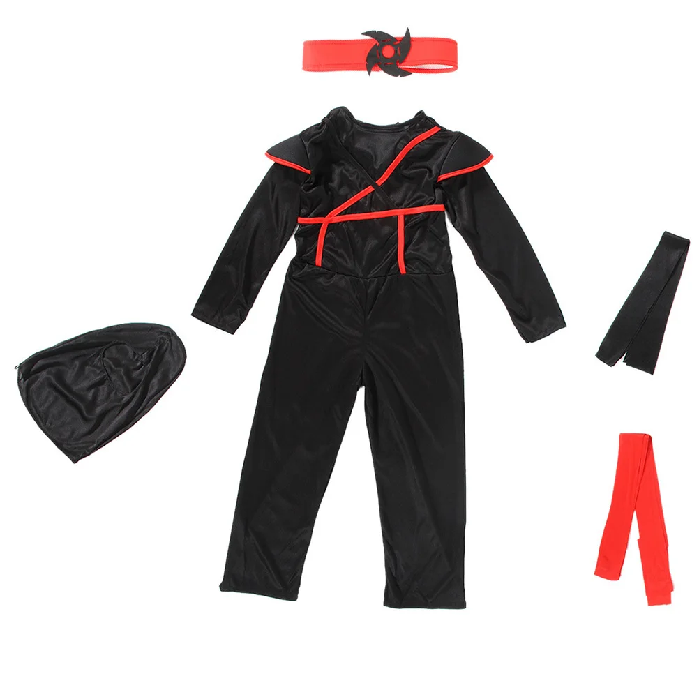 

Children's Ninja Costume Party for Kid Clothing Set Cosplay Kids Robe Halloween Supplies Performance Prop