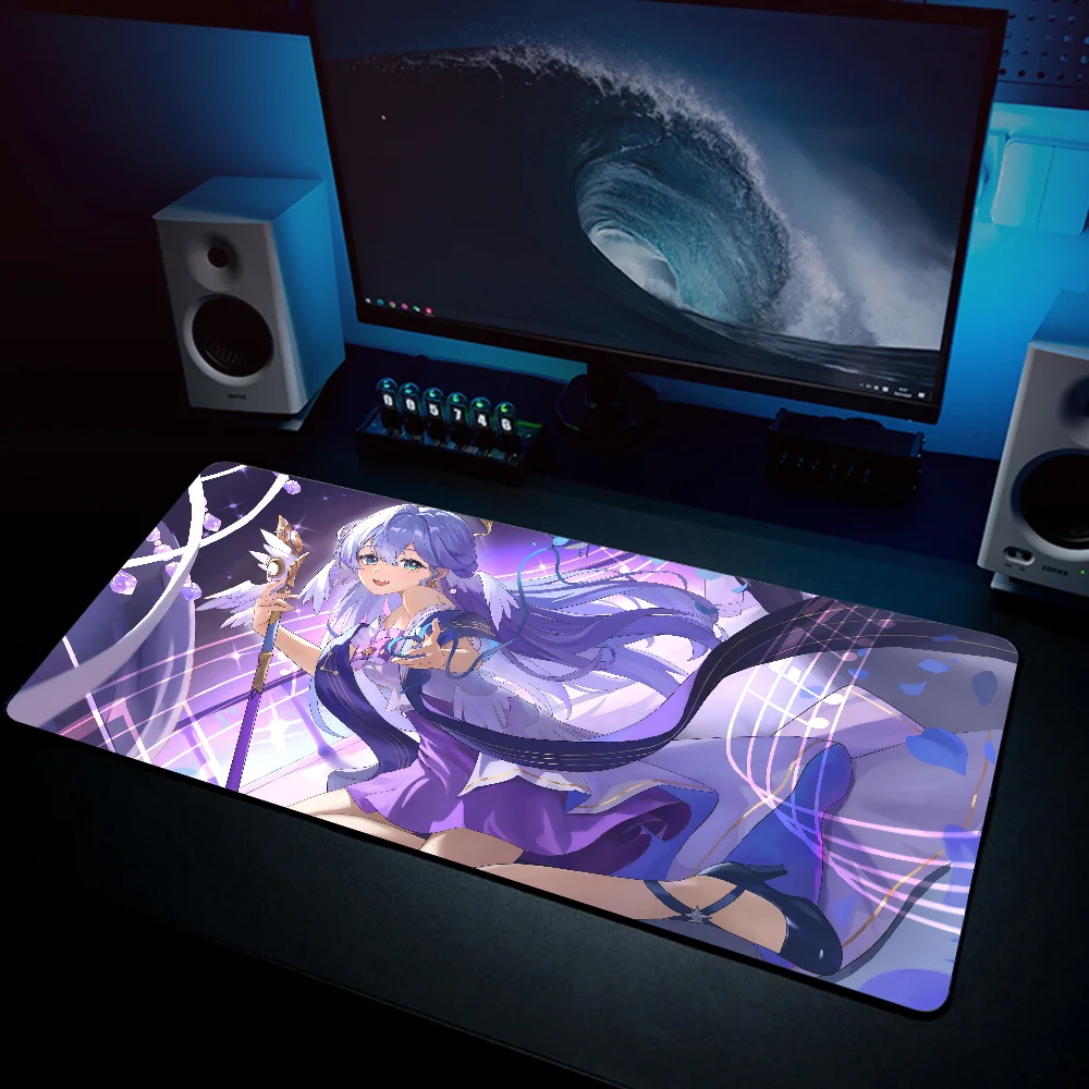 Robin Honkai Star Rail  Mousepad Mouse Mat Desk Mat With Pad Gaming Accessories Prime Gaming XXL Keyboard Pad