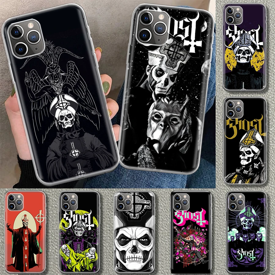 Ghost Papa Emeritus Phone Case Cover for iPhone 11 12 13 14 15 16 Pro Max Apple X XS XR 7 Plus 8 + Art Customized Fundas 11 14 1