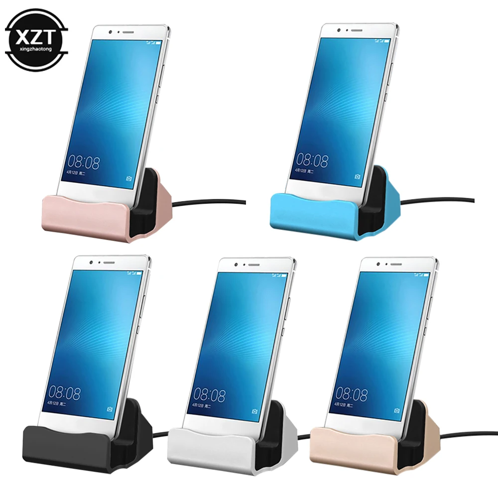 2-in-1 USB Cable Data Phone Charger Dock Stand Station Charging For iPhone X XS Max XR 6 6S 7 8 Plus 5 SE Docking Desktop Cradle