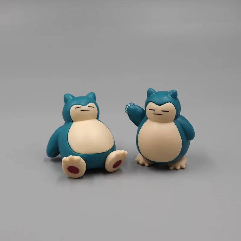 5Pcs/Lot Snorlax Mini Figure 1.8-3cm Micro Landscape Cake Decoration Kawaii Ornaments image 5