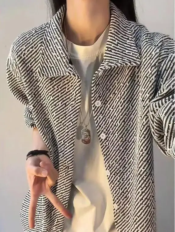 

Men's Knitted Long Sve irt Casual Knitwear V-Ne Spring Autumn Faionable Youth Cardigan Jaet Top Fibone Texture