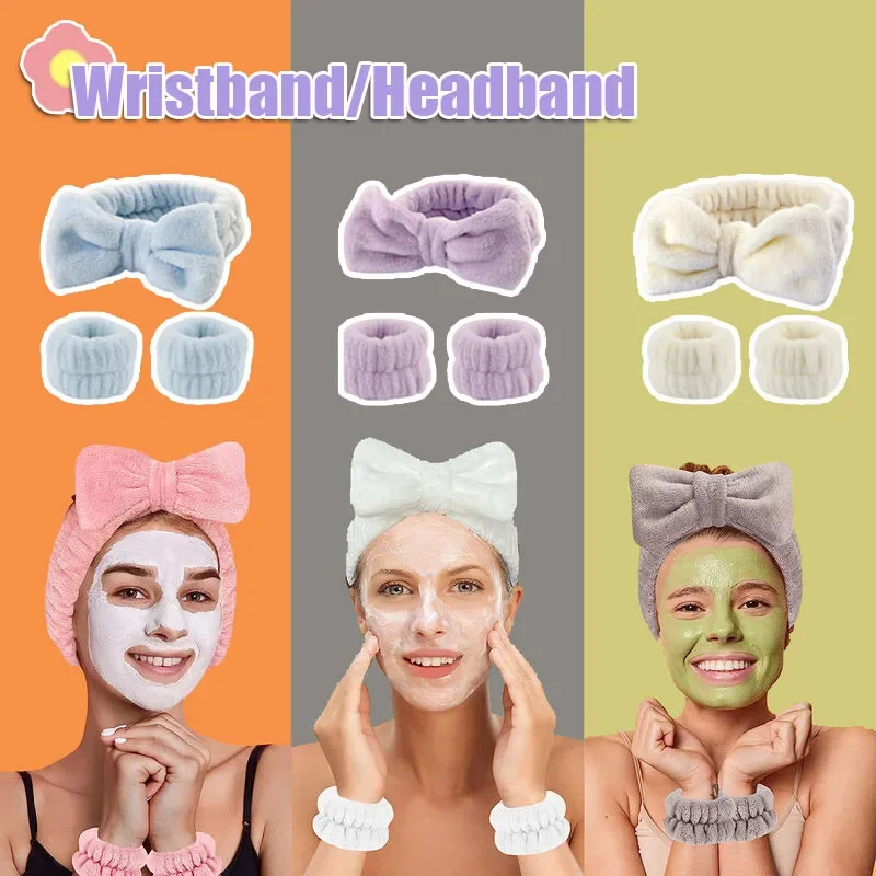 Wrist Washing Belt Soft Microfiber Towel Wristbands For Washing Face Water Absorption Washing Prevent Wetness Wrist Washband