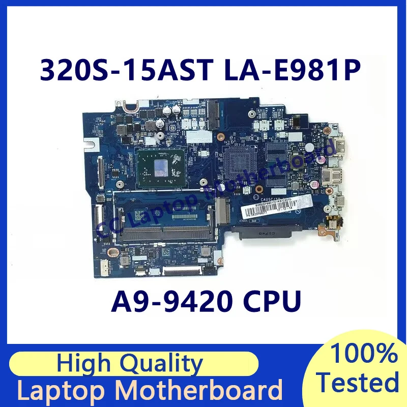 

CAUSC/SD LA-E981P Mainboard For Lenovo Ideapad 320S-15AST Laptop Motherboard With A9-9420 CPU 5B20P99017 100% Fully Tested Good