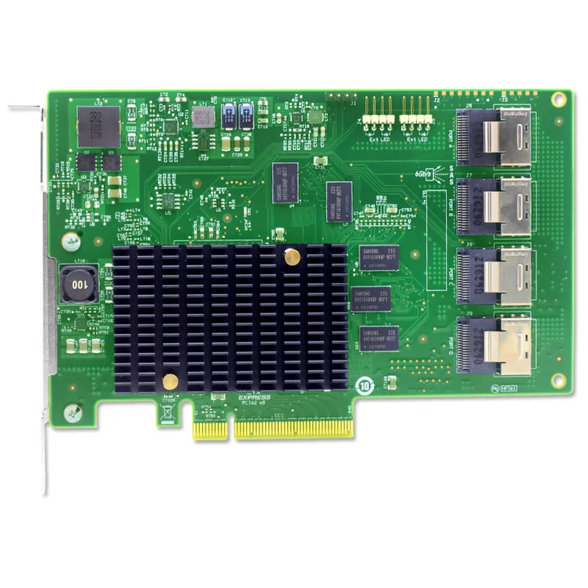 

LSI00244 9201-16i PCI-Express 2.0 x8 SATA / SAS Host Bus Adapter Card