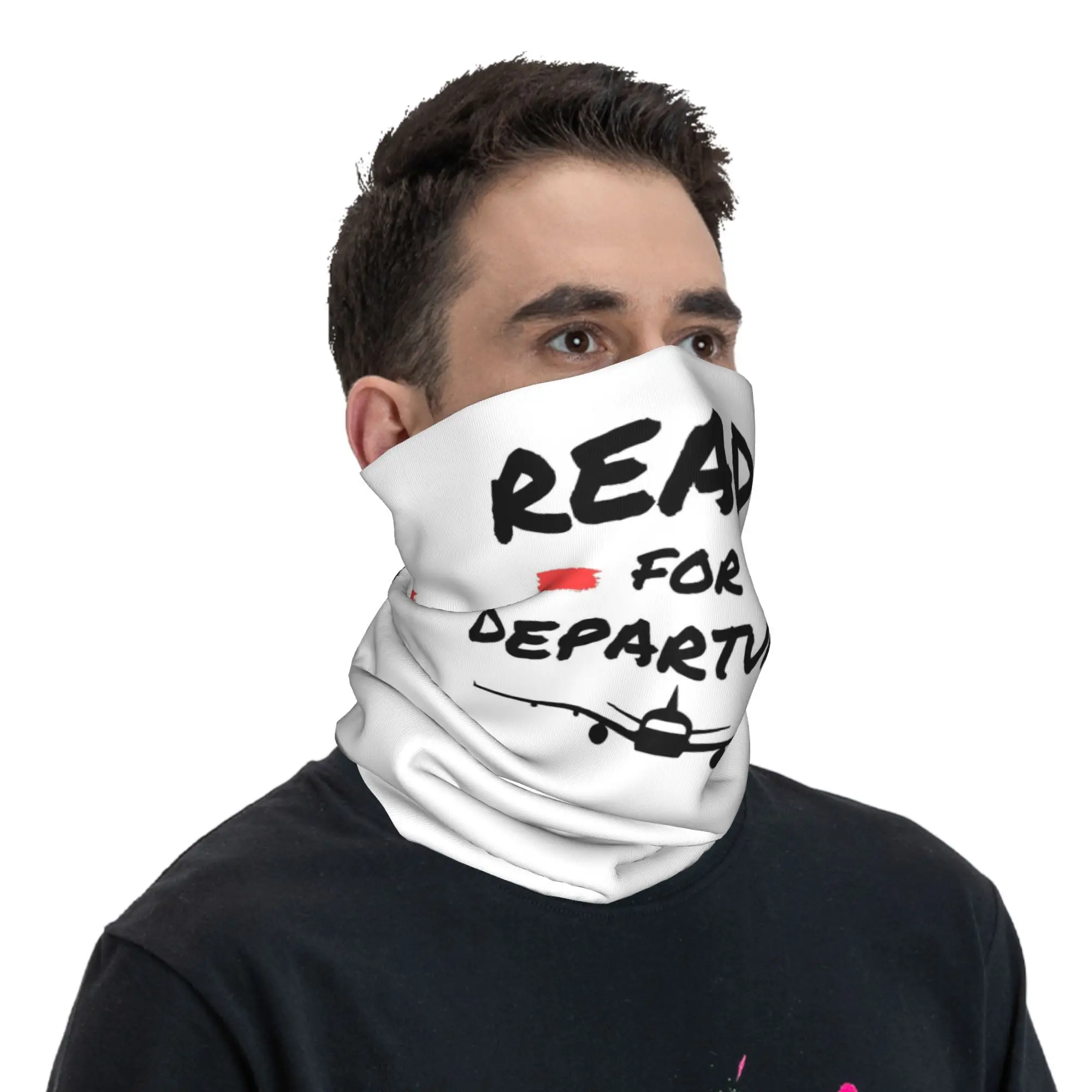 غطاء رقبة باندانا جاهز للطائرة، وشاح ملفوف مطبوع متعدد الاستخدام، بالاكلافا للمشي لمسافات طويلة وصيد الأسماك