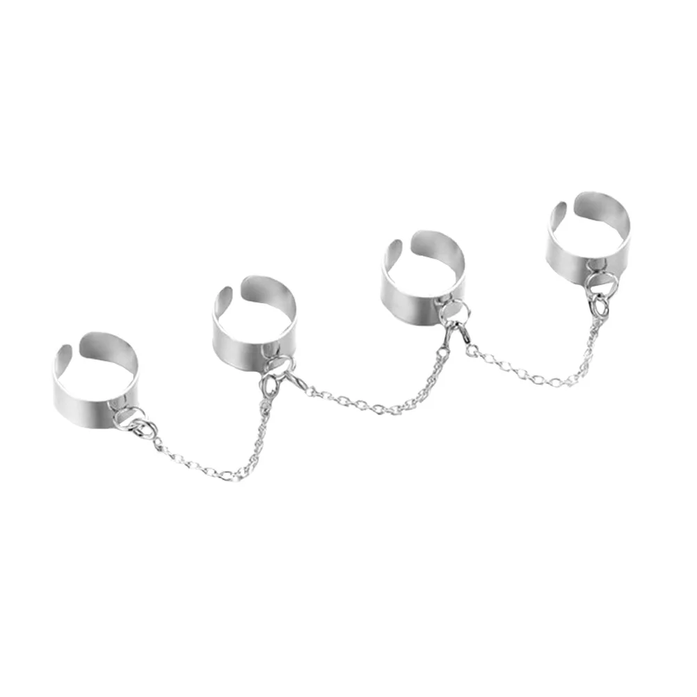 

Chain Combination Hand Jewelry Unique Conjoined Alloy Finger Decor Men Women