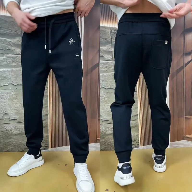 명품 Large Size Sports Pants Men Golf Wear 2024 Winter New Authentic Golf Pants Thickening Keep Warm Casual Pants Men Golf Clothes