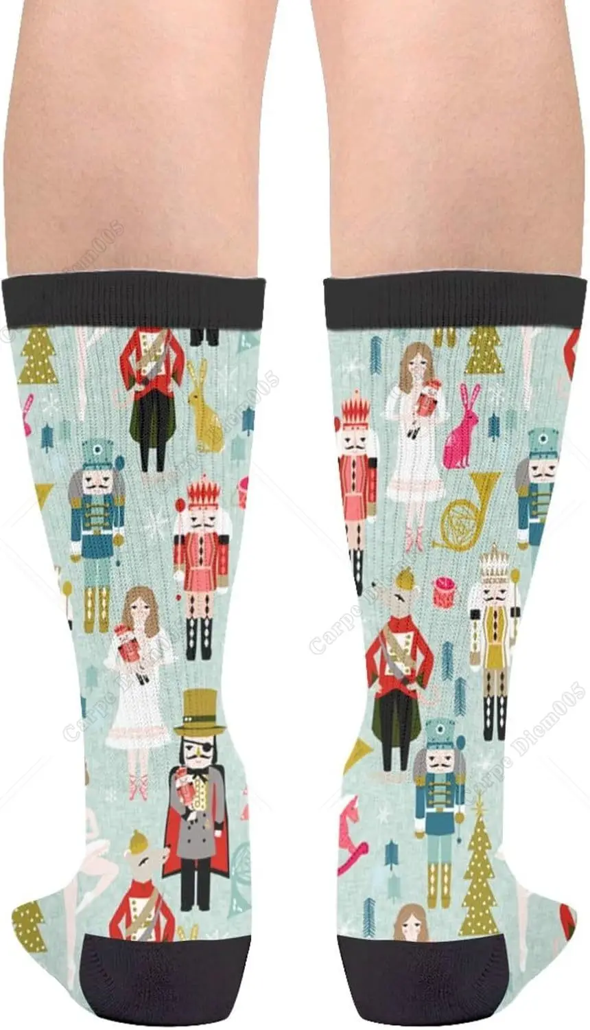 Dancing Skeletons Party Halloween Casual Socks Funny Novelty Crew Tube Socks Dress Socks For Men Women