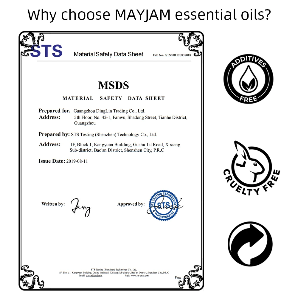 MAYJAM-aceite esencial de orégano, Fragancia Neroli, Helichrysum, Copaiba, cúrcuma, menta verde, anís, estrella, novedad de 2024