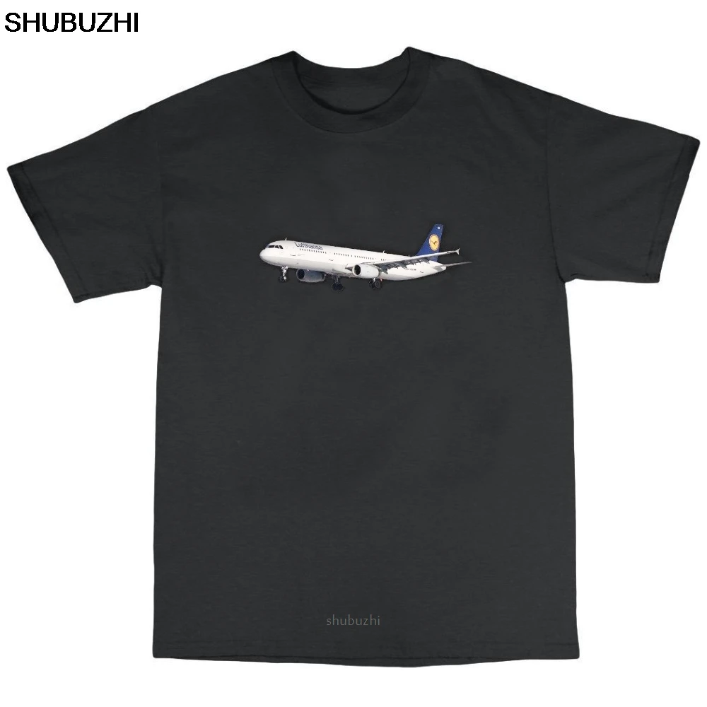 Airplane T-Shirt S,M,L,XL,XXL Airbus A321 Aviation, Casual Tee Shirts sbz8003  Hot Sale Fashion Lufthansa