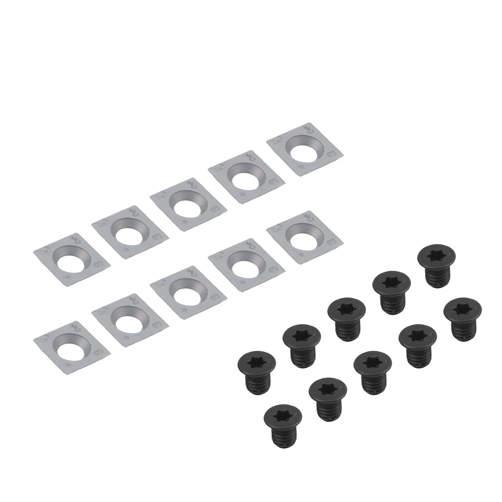 for Spiral Planer Head Carbide Inserts DIY Projects 14mm X 14mm X 2.0mm 30 Degree Cutting Angle Four Edges 14mm Long
