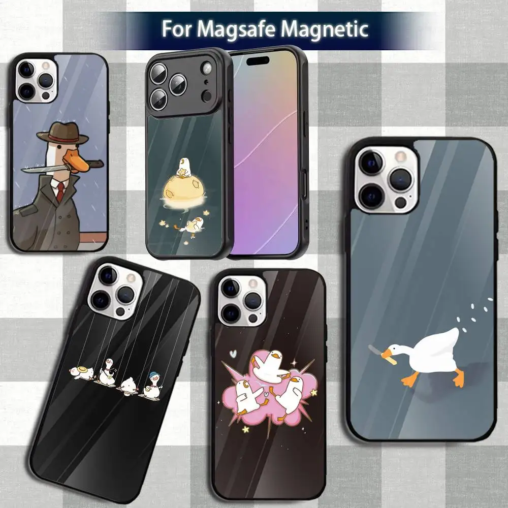 

funny D-DucK G-Goose meme Phone Case For iPhone 13,12,15,17,11,16,14,Pro,Max,Plus,Mini,Magsafe,Magnetic Wireless Charging Case