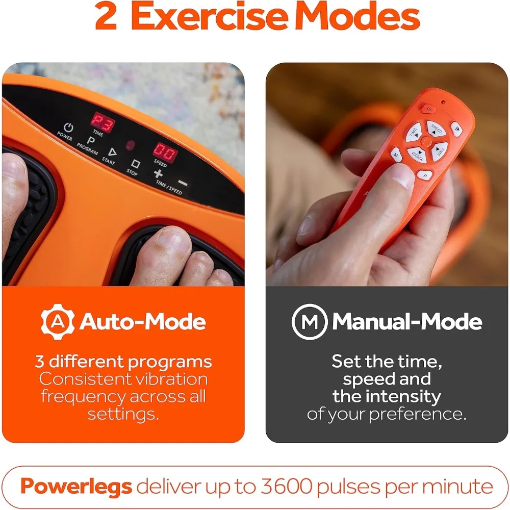 Electric Foot Massager Machine with Remote Control, Adjustable Speed, Vibration - Calf Massager - Feet Massager