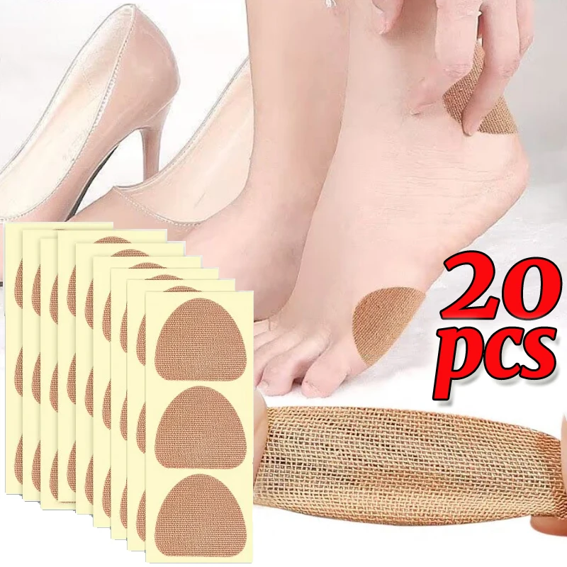 

10/20Sheet Foot Protector Patch Elastic Plantar Calluses Protection Patch Forefoot Anti Chafing Moisturizing Patch for Foot Care