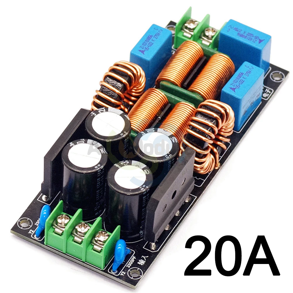 DC LC Filter DC EMI Power Filter 0 to 50V 4A 10A 20A Filtering Board EMI Suppression Module