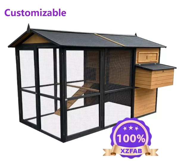 Factory Direct 2026 Outdoor Cat Cage - Rainproof & Sun-Resistant Chicken Coop Large Outdoor for Home Use Chicken Chicken