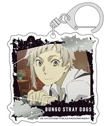 Game Akutagawa Nakajima Izumi Kyouka Nakahara Chuya Dazai Osamu Keychain Doll Anime Acrylic Keyring Pendant for Gift