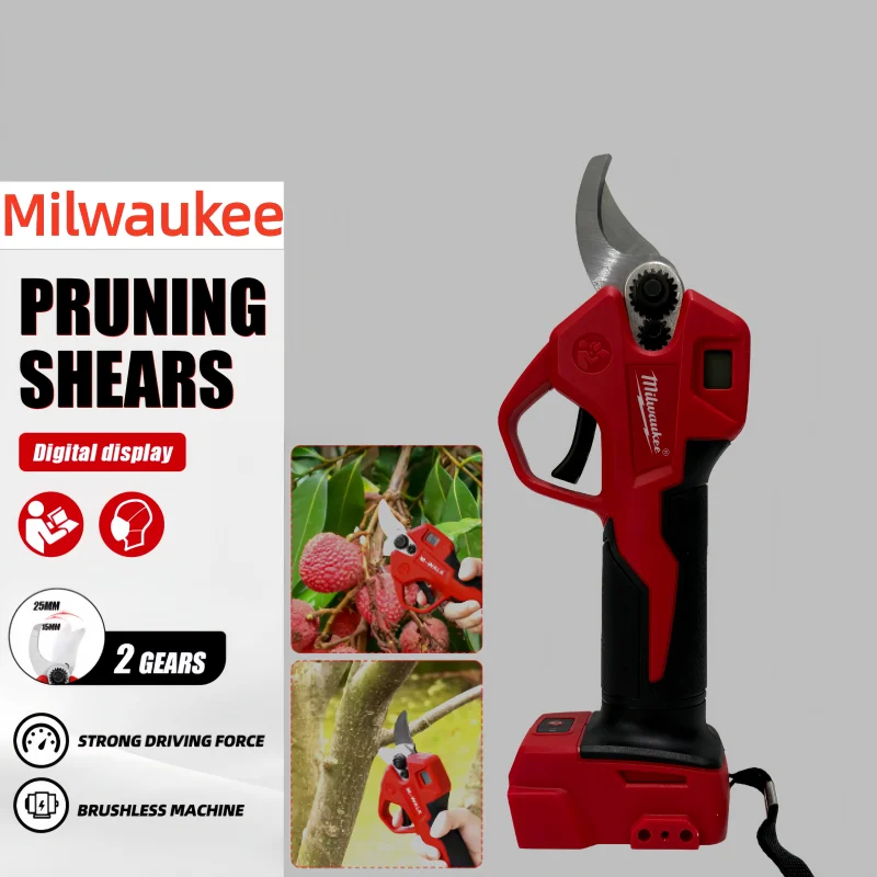 

NEW original Milwaukee Brushless Electric Pruning Shears Garden Tool With LED Display Cordless Scissors Fruit Tree