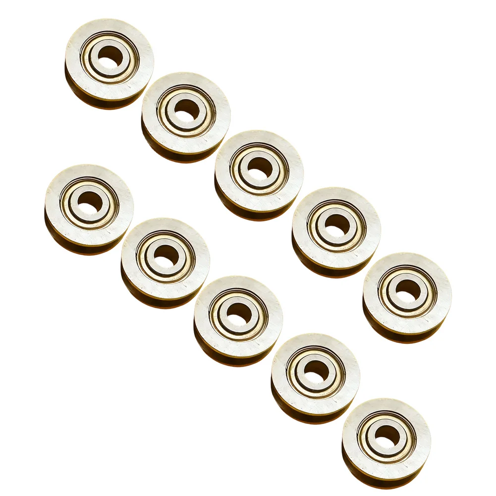 10PCS V623ZZ Groove Round Bottom Track Pulley Bearing Sliding Rollers Bearing for Industrial Automation Equipment