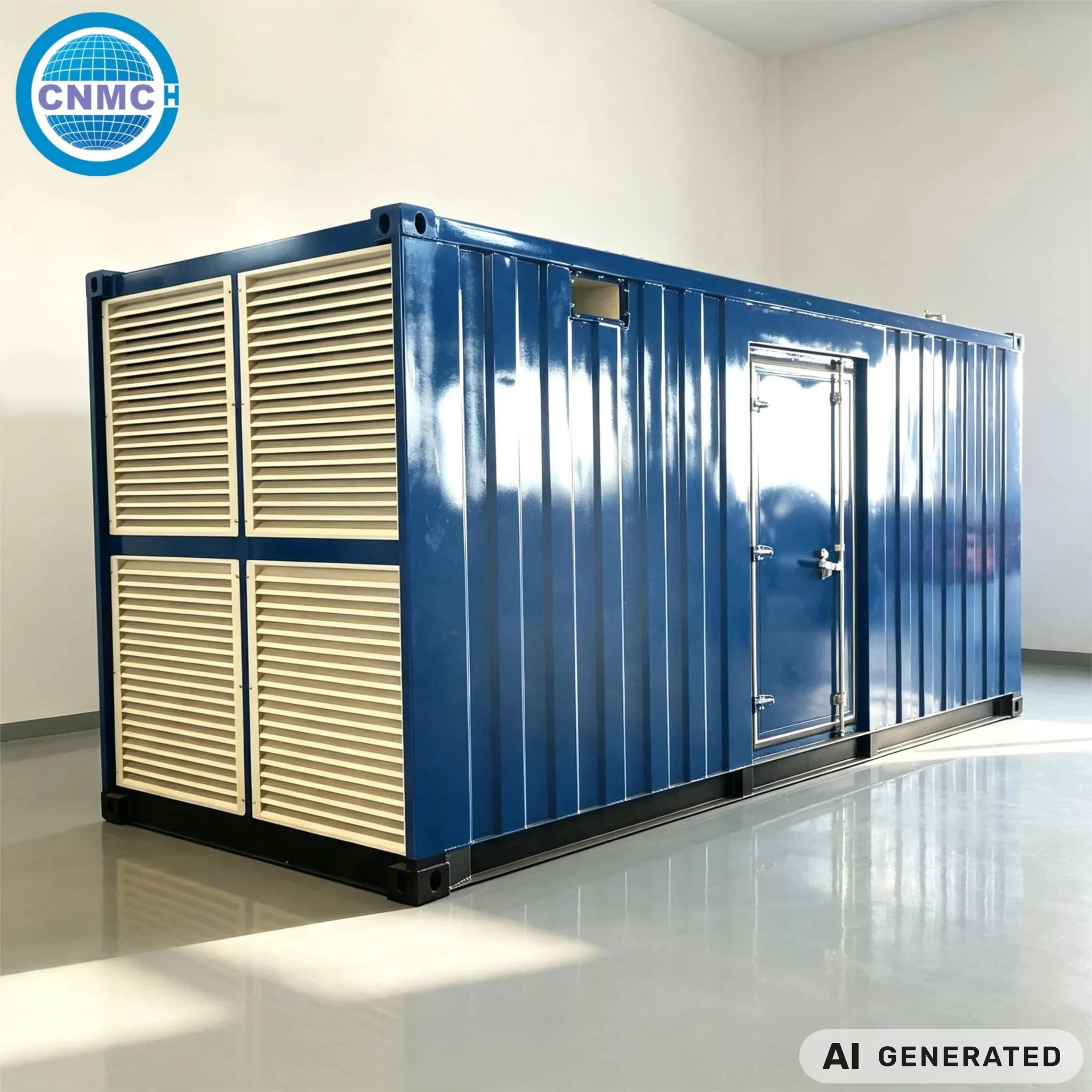 300KW 500KW 1000KW 1200KW Container Type Diesel Generator 13.8kV 60HZ Baudouin Electric Data Center UL 2200 EPA Certified