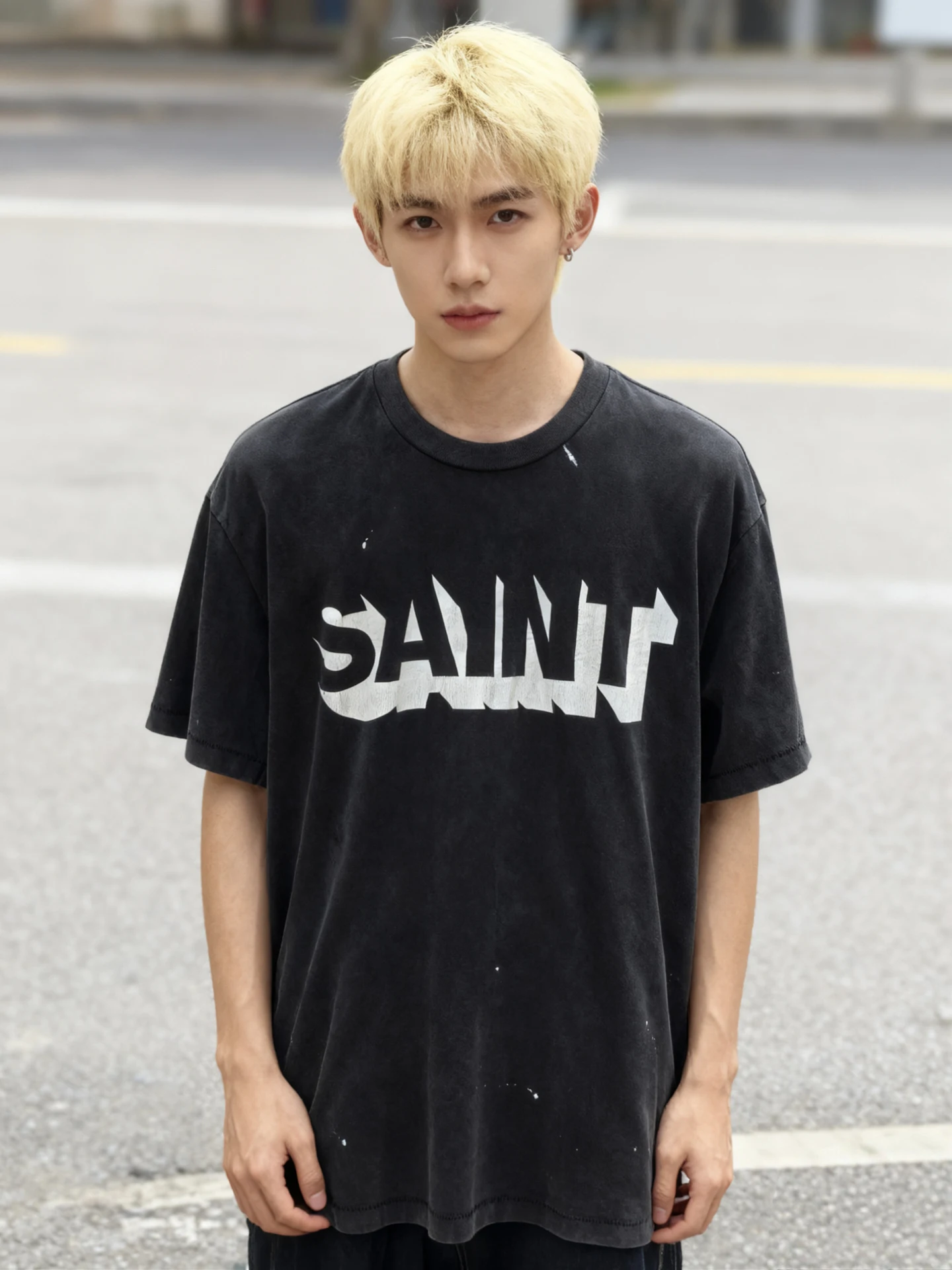 

Waed Vintage American High Street ort Sve T-irt Men's Craed 3D Sle Heavyweight Casual Cotton Breathable Summer Tee