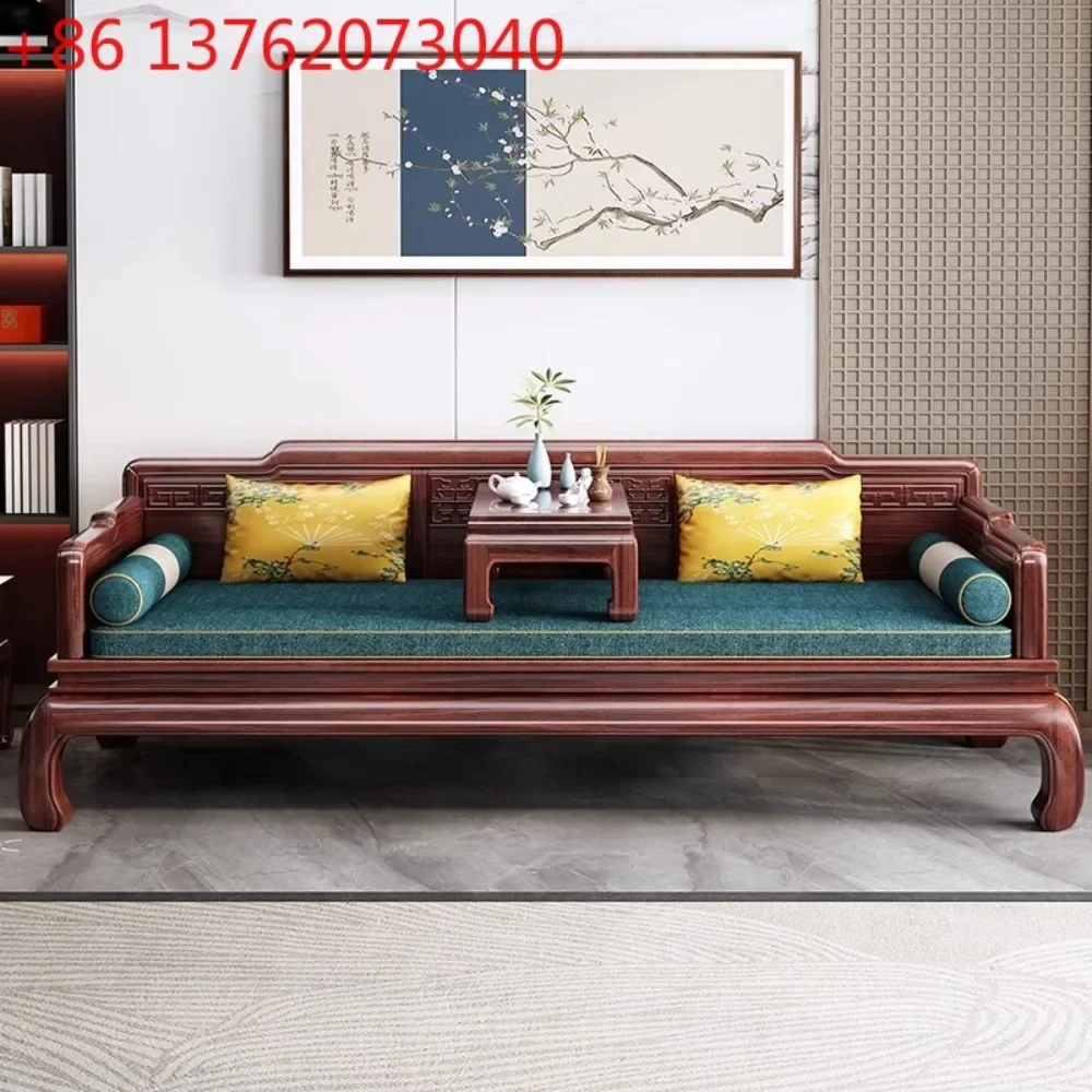 

New Chinese ebony all-solid wood Arhat bed small apartment light