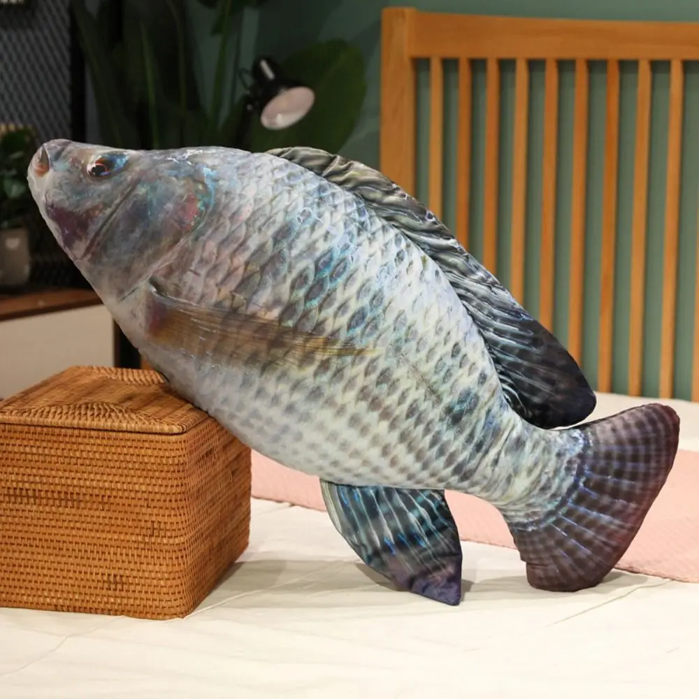Cartoon Fish Simulation Fish Plush Toys Mossambica Plush Cartoon Fish Stuffed Doll Stuffed Tilapia Fish Anime Pillow Dolls