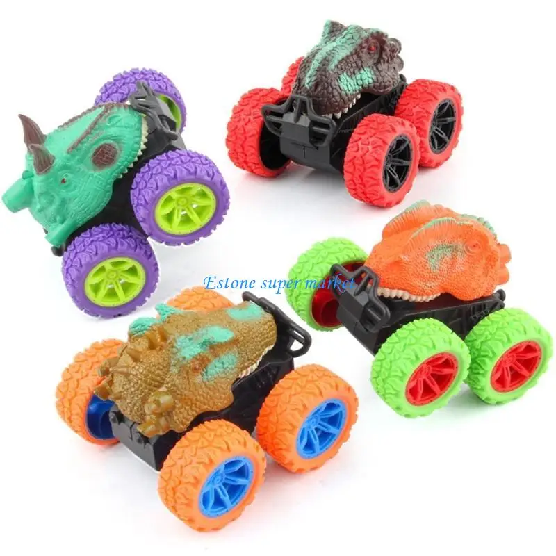 

090B Dinosaur Pull Back Friction Powered Vehicle Back and Forth Car Party Gifts for Toddlers Plastic Durable