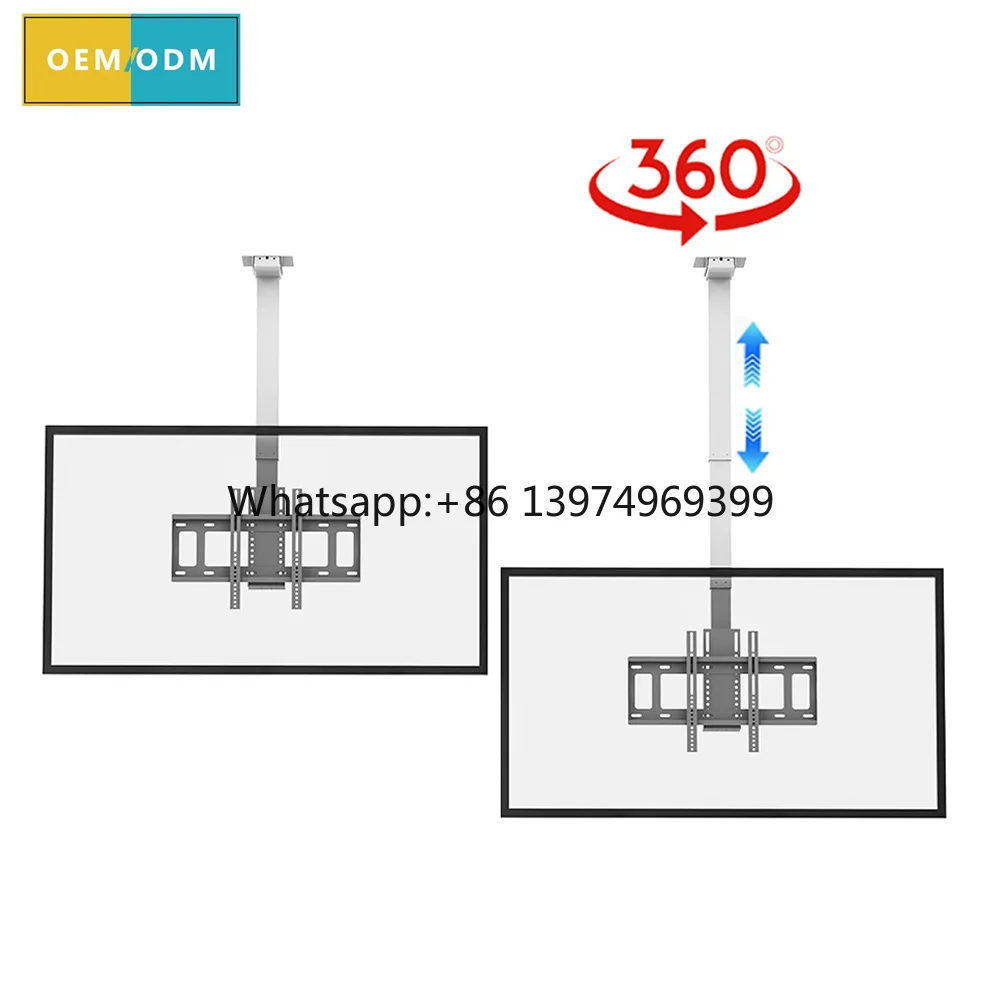 Smart Ceiling TV Lift Motorized Drop Down TV Mount Heavy Duty for TV Screen 32-57 Inch