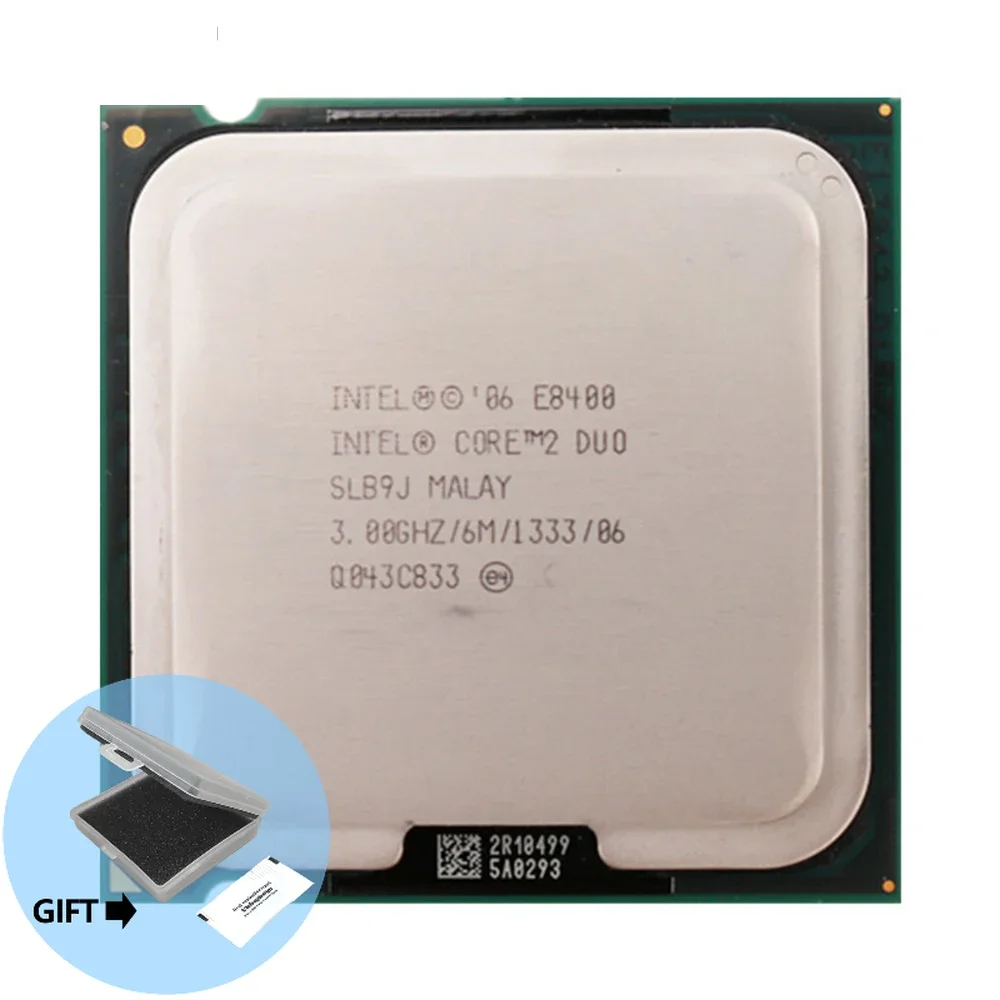 free shipping INTLE E8400 CPU Processor (3.0Ghz/ 6M /1333GHz) Socket 775