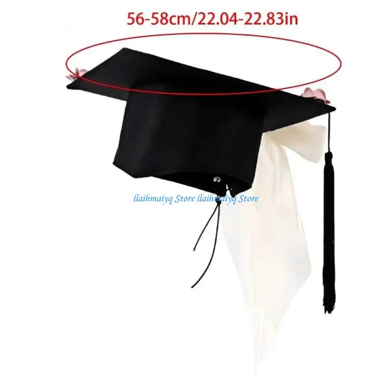 قبعات التخرج 573B مع شرابات، مثالية لاحتفالات الجامعة والمدارس الثانوية وأغطية الرأس للطلاب #6