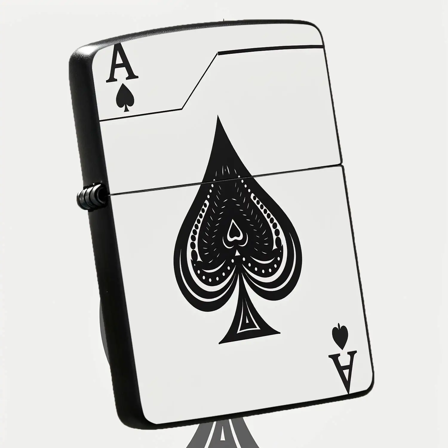 Creative Ace Of Spades Themed Lighter Stylish Exquisite Artistic Design Portable Igniter Smooth Operation Full Scenario Usable Fashion Accessory Ideal For Daily Carry Gifting Party Outdoor Camping Home And Travel Use De A Humorous And Inter