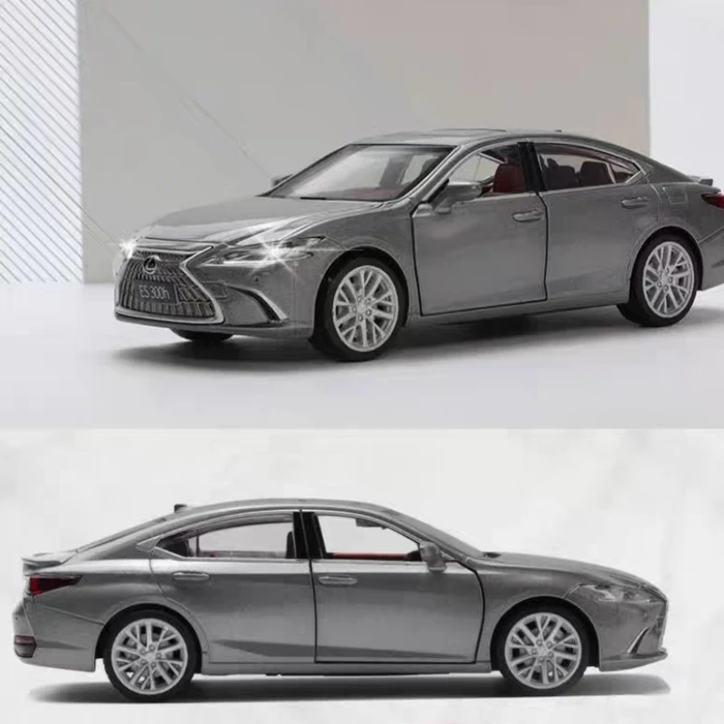Simulation 1:35 Lexus ES300H Legierungsautomodell Zurückziehen Ton und Licht Spielzeugauto mit zu öffnenden Türen Sammlung Miniatur Voiture