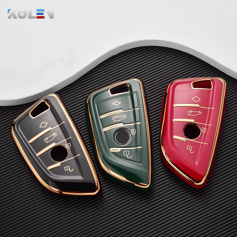 Fashion TPU Car Remote Key Case Cover Shell Fob For BMW X1 X3 X5 X6 X7 1 3 5 6 7 Series G20 G30 G11 F15 F16 G01 G02 F48 Keyless