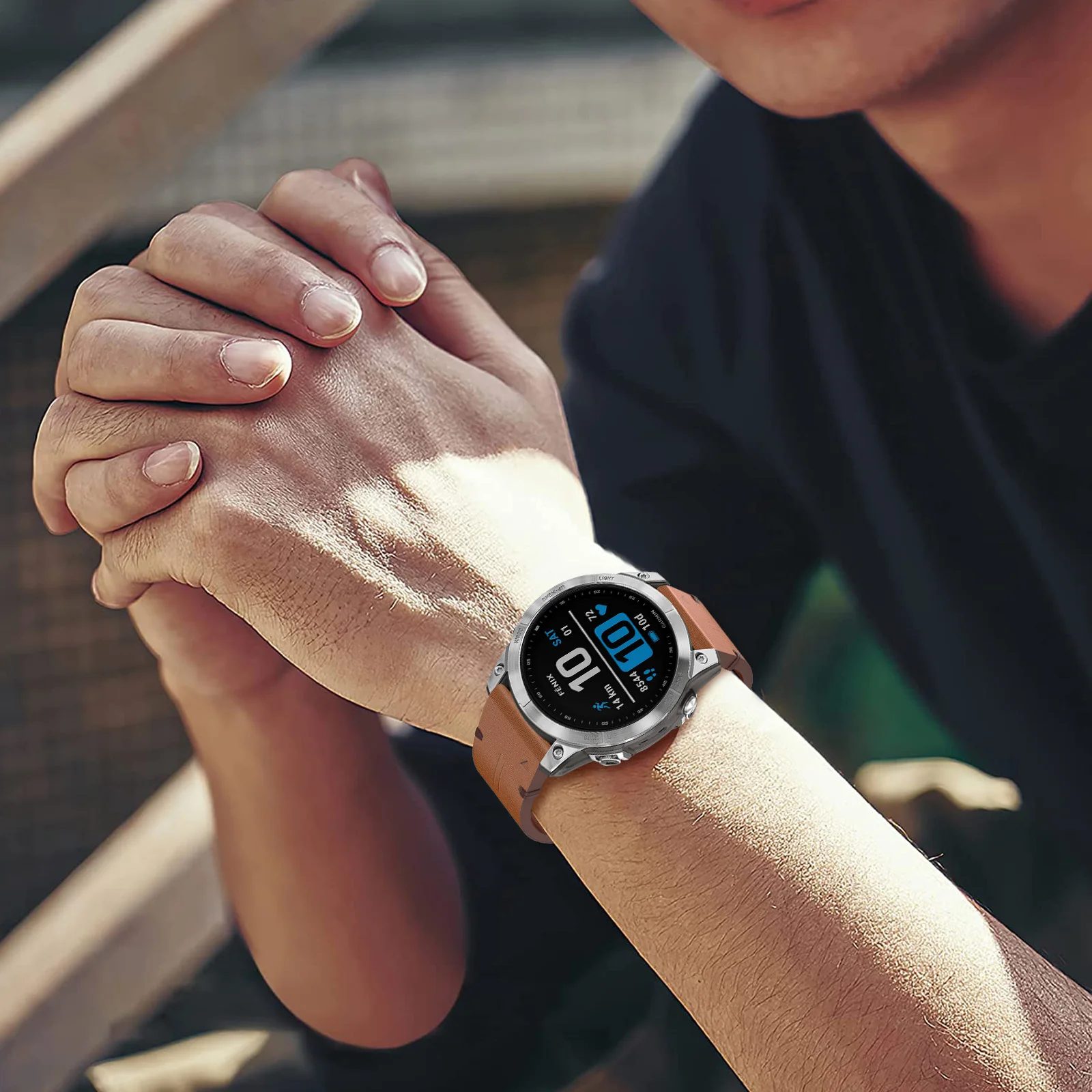Per Garmin Fenix 7 7X 7S 5 5X Plus 5S 6 6X Pro Smart Watch cinturino in pelle cinturino 20 22 26mm cinturino da polso Quick Fit