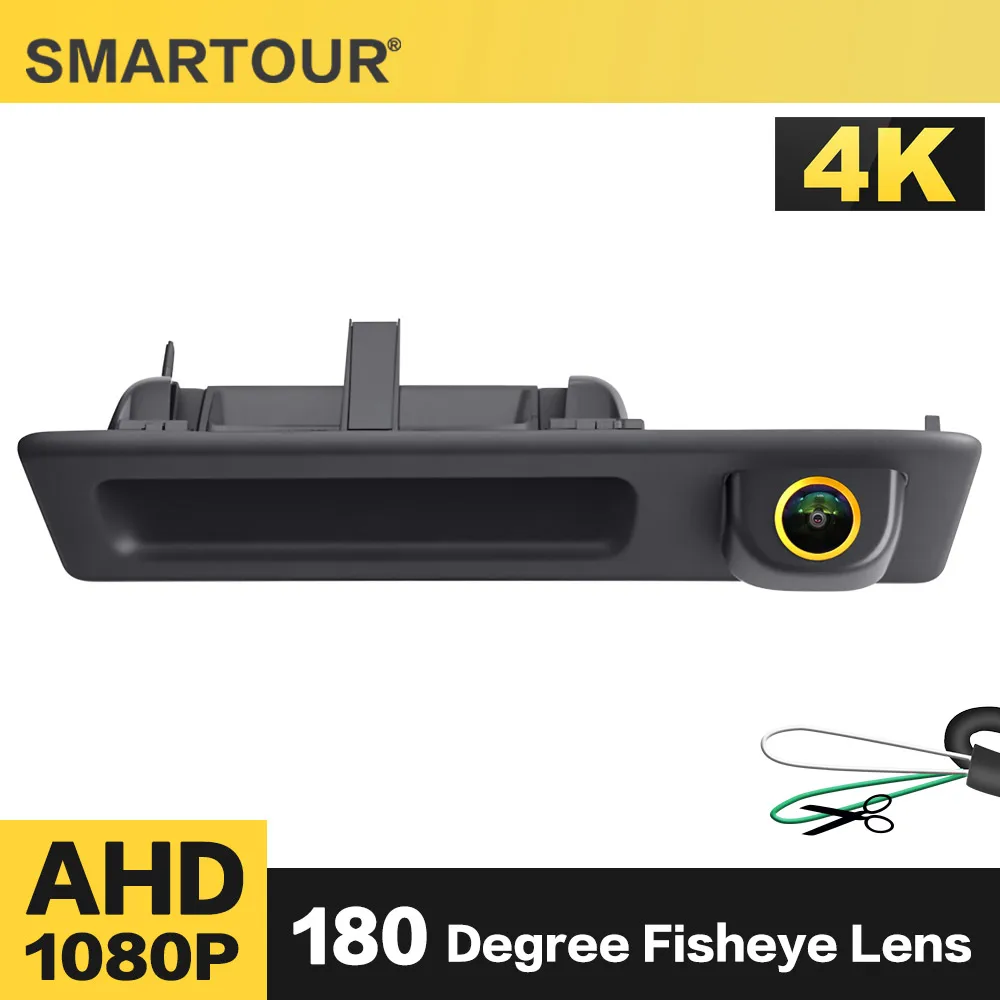 

4K AHD 1080P Автомобильная камера заднего вида на ручке багажника для BMW F10 F11 F30 X3 F25 F31 F46 X1 F48 F22 3 5 серии автомобиля HD ночного видения