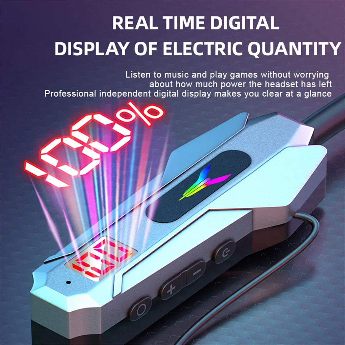 سماعات بلوتوث لاسلكية M86K بشريط حول الرقبة وشاشة LED للألعاب، سماعات رياضية مغناطيسية مقاومة للماء مع ميكروفون عالي الدقة باللون الأخضر #1