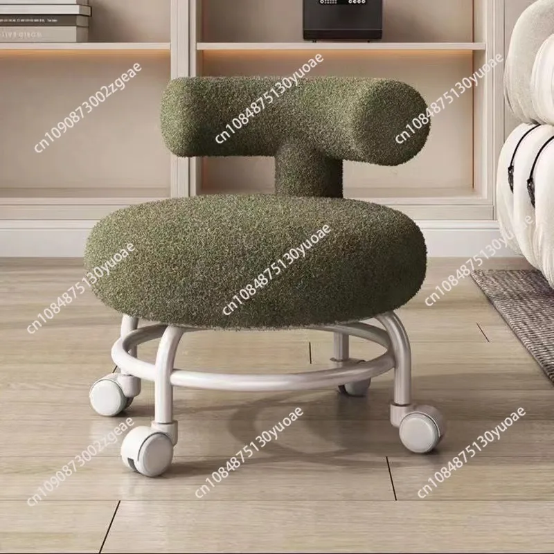 Professional Barber Chairs for Hairdressing, Pedicure, Office Makeup, Wheels Chairs for Esthetician, Beauty Salon Furniture