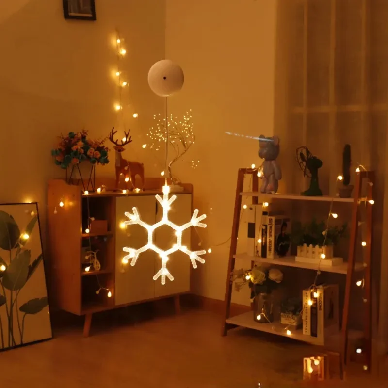 New LED Holiday String Lights Hanging Lights Christmas Decorations  Store Atmosphere Scene Layout Holiday Decorative Lights