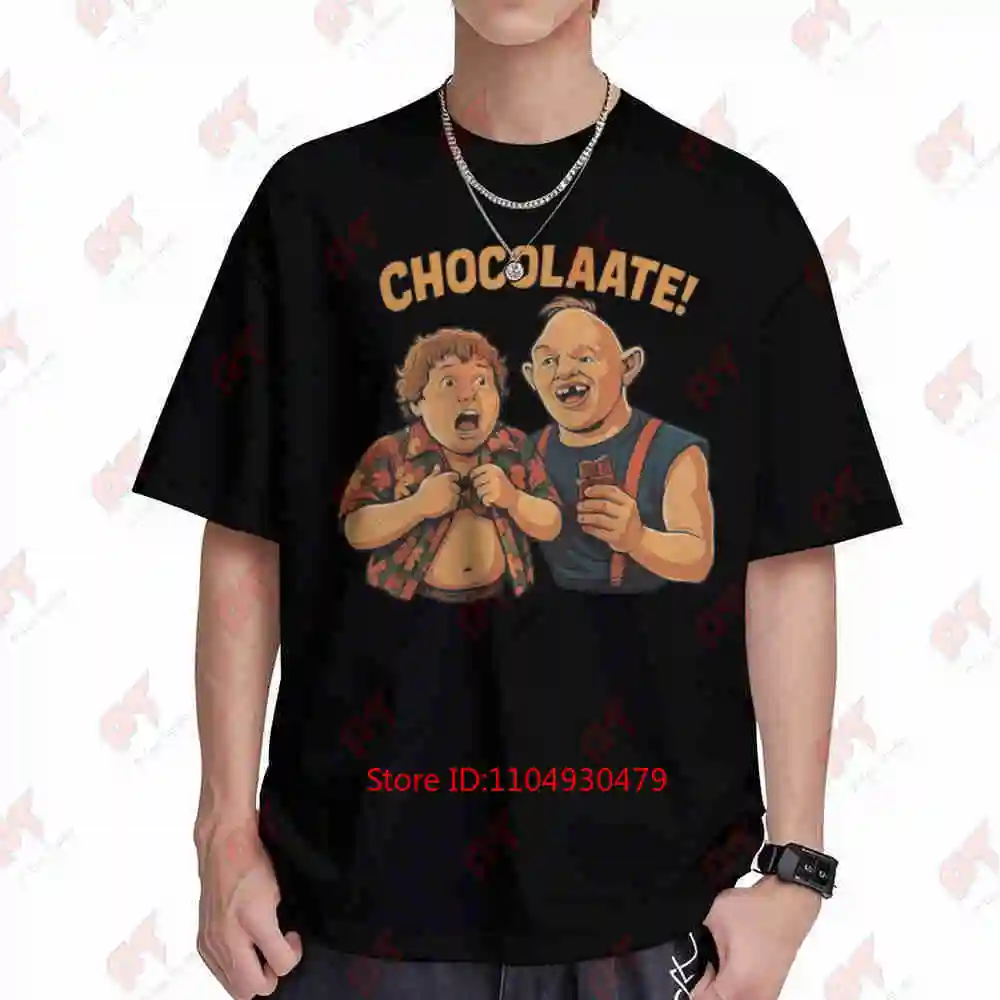 Camiseta de manga corta Goonies Chocolate Slot Gordi 100% algodón
