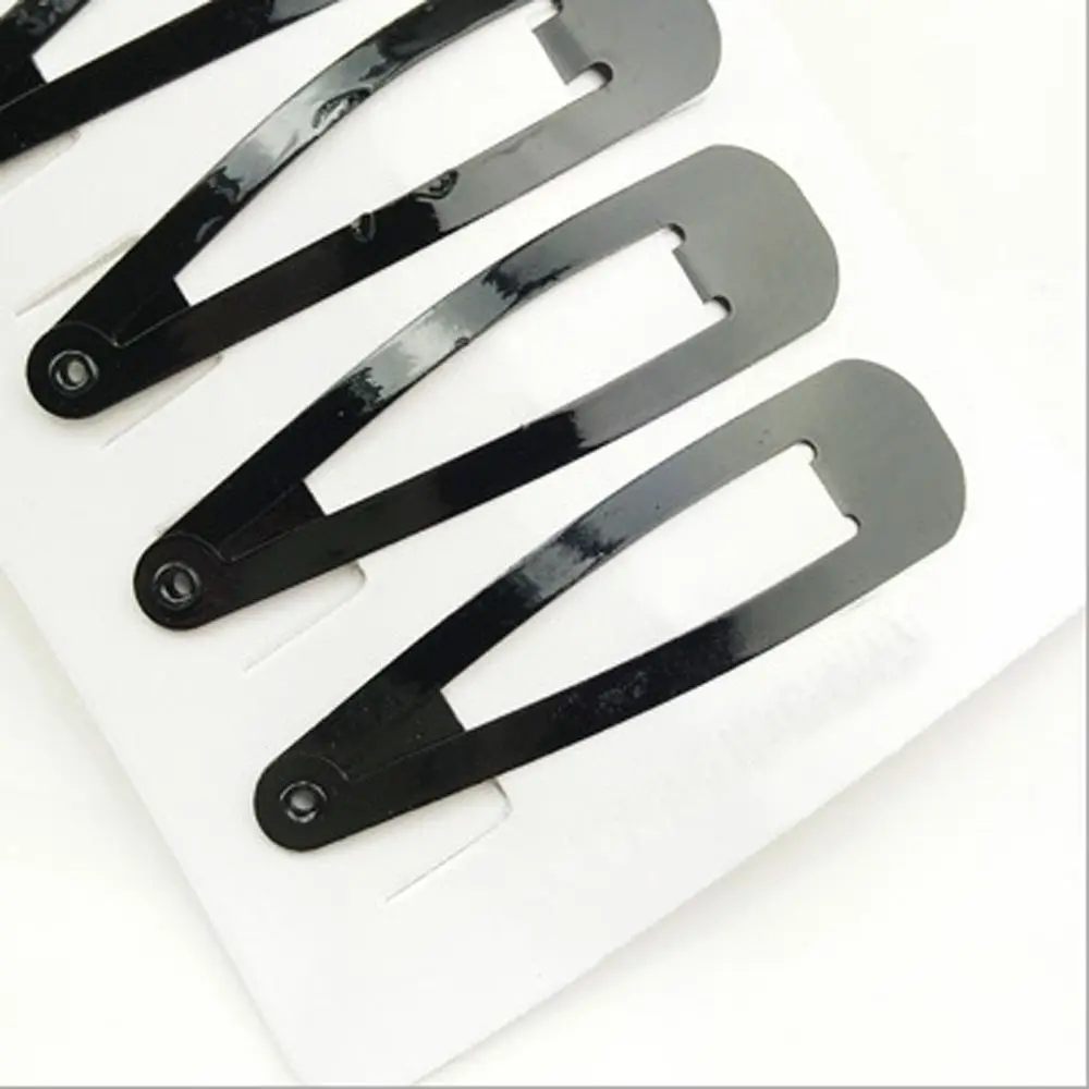 Headdress Water Drop Clips Black Color Solid Hairpins Hair Accessories Simple Hairpin Hair Clip Metal Clips BB Clips Barrettes
