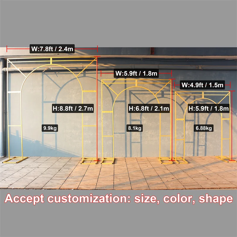 

Square Arches 5pcs/lLot Wedding Stand Outdoor Lawn Flower Balloon Door Rack Birthday Party Event Christmas Day Decotaion Props