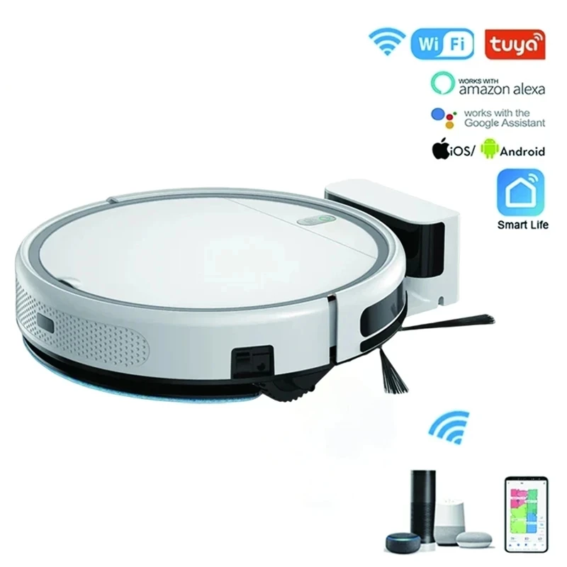 Mi Robot Vacuum Cleaner Auto Reharge APP And Voice Control Sweep and Wet Mopping Floors HEPA Filter Electric Water Tank