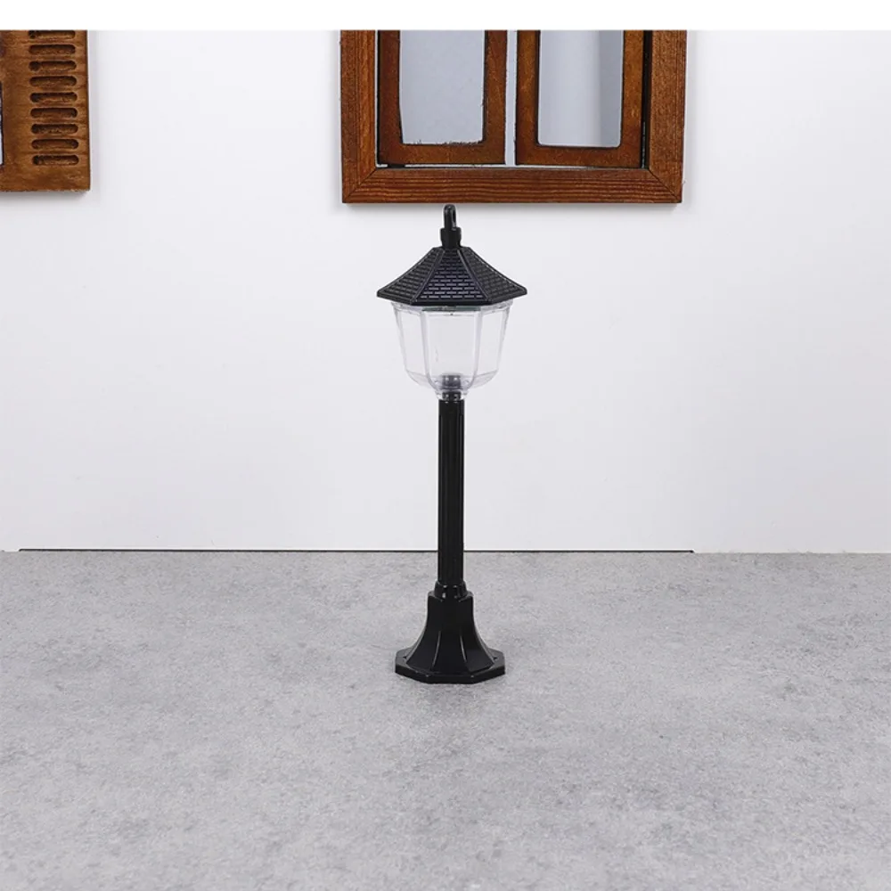 

Retro Style Mini Street Lamp 1/12 Scale Miniature Size Dollhouse Accessories DIY Model Desk Lamp Landscaping Lights