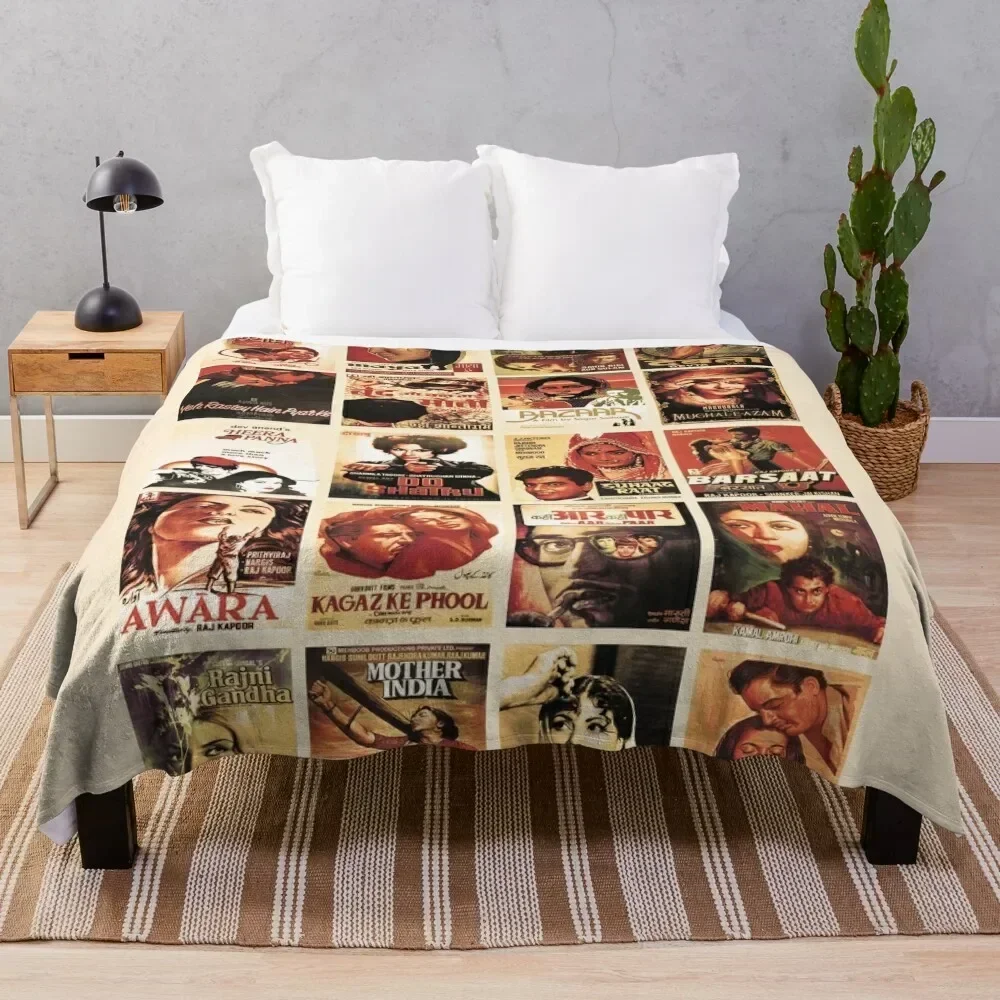 

Old Movies Bollywood Poster Throw Blanket