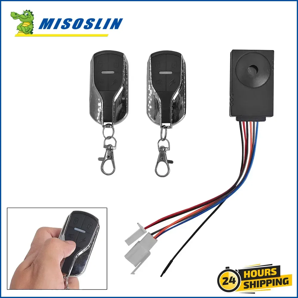 36-72V Anti-theft Alarm System Intelligent Safety Alarm Device Wireless Remote Control for Electric Scooter Bicycle Accessories