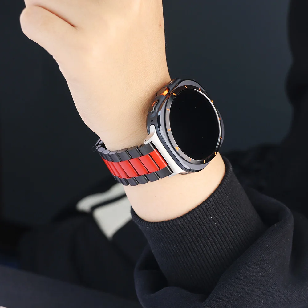 Metallarmband für Samsung Galaxy Watch Ultra2 2026 2025 Luxus Herrenarmband Edelstahlarmband für Samsung Galaxy Ultra 47mm. – Detail 5