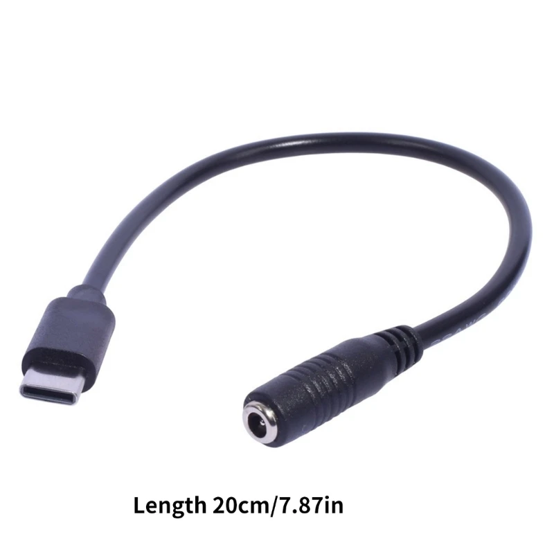 Шнур питания с разъемом 3,5x1,35 мм на разъем типа C для мобильных устройств, Прямая поставка для планшетов, телефонов и динамиков